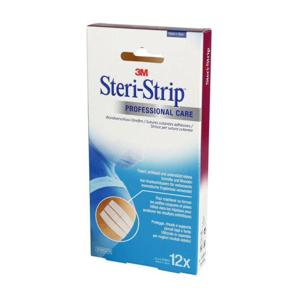 3M Steri-Strip Professional Care 6mm X 7,5cm 12x3strips (Αυτοκόλλητες Ταινίες Σύγκλεισης Δέρματος/Αυτοκόλλητα Ράμματα)