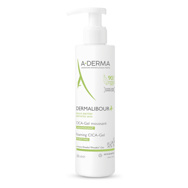 A-Derma Dermalibour+ Cica Gel Moussant 200ml (Εξυγιαντικό Αφρίζον Gel για Πρόσωπο & Σώμα) Ref:22842P