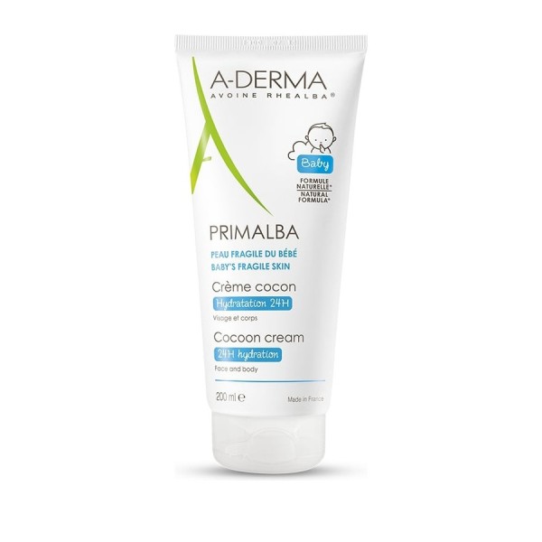 A-Derma Primalba Bebe Gentle Cocon Cream Face and Body 200ml (Ενυδατική και Προστατευτική Κρέμα για το Εύθραυστο Δέρμα του Μωρού) Ref:22328P