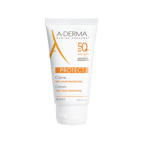 A-Derma Protect Cream Sans Parfum SPF50+ 40ml (Αντηλιακή Κρέμα Προσώπου Χωρίς Άρωμα) Ref:22402P