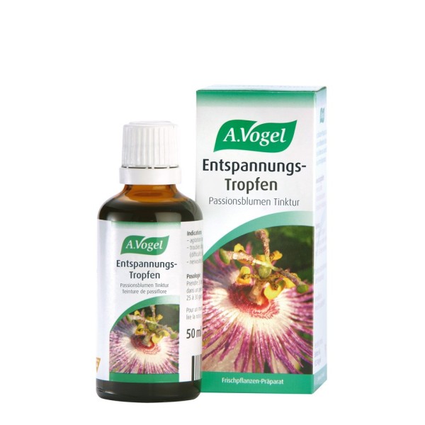 A.Vogel Passiflora Entspannugs-Trophen 50ml (Βάμμα από φρέσκια πασιφλόρα - Φυτικό χαλαρωτικό βοήθημα)