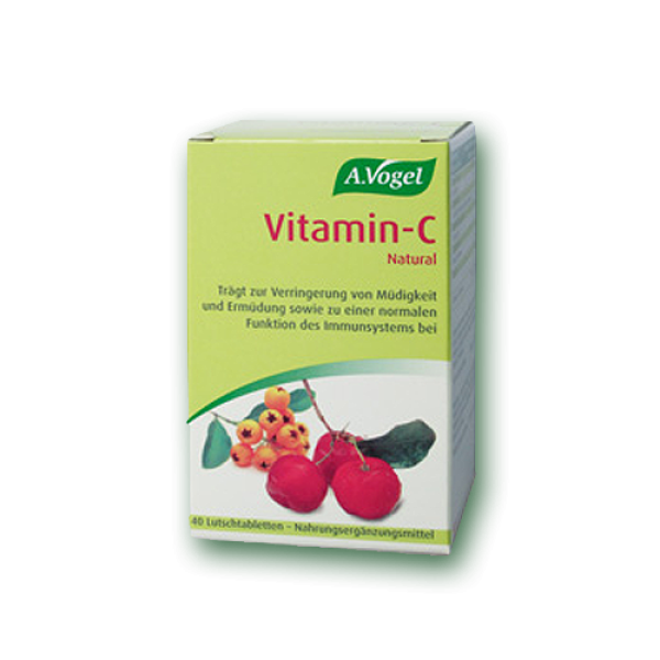 A.Vogel  Vitamin-C Natural 40caps (Βιολογική 100% απορροφήσιμη βιταμίνη C από φρέσκια ασερόλα)