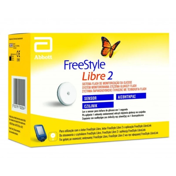 Abbott FreeStyle Libre2 Sensor 1pc (Αισθητήρας για το Μετρητή Σακχάρου Freestyle Libre Sensor)