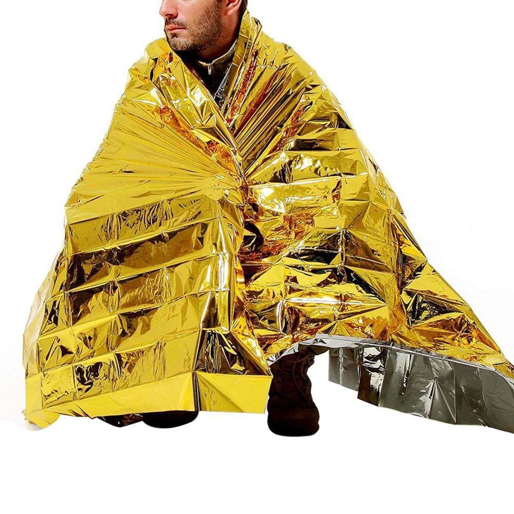 First Aid Isothermical Aluminum Blanket Gold 1,60x210cm (Κουβέρτα Ισοθερμική Αλουμινίου)