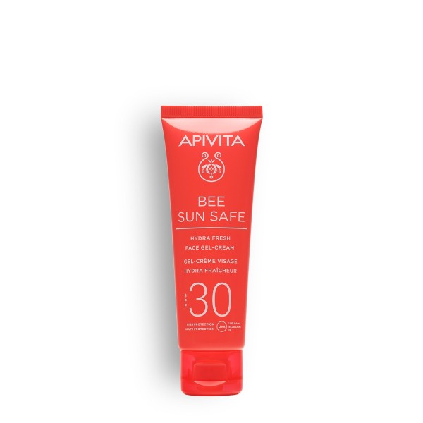 Apivita Bee Sun Safe Hydra Fresh Face Gel-Cream SPF30 50ml (Ενυδατική Αντηλιακή Κρέμα-Gel Προσώπου SPF30)