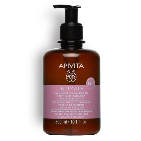 Apivita Intimate Care Daily Gentle Cleansing Gel for the Intimate Area Chamomile & Propolis 300ml (Απαλό Gel Καθαρισμού για την Ευαίσθητη Περιοχή για Καθημερινή Χρήση με Χαμομήλι & Πρόπολη)