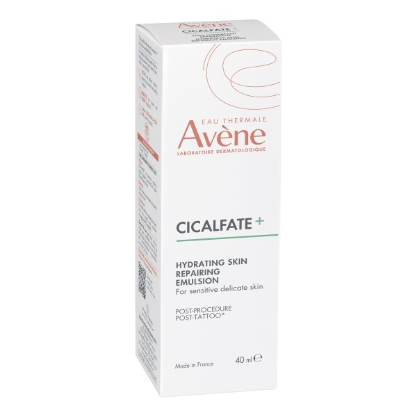 Avene Cicalfate+ Post-Procedure / Post-Tattoo Hydrating Skin Repairing Emulsion 40ml (Επανορθωτικό, Ενυδατικό Γαλάκτωμα Μετά από Οποιαδήποτε Δερματολογική Διαδικασία)