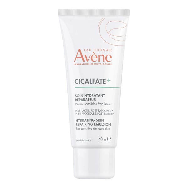 Avene Cicalfate+ Post-Procedure / Post-Tattoo Hydrating Skin Repairing Emulsion 40ml (Επανορθωτικό, Ενυδατικό Γαλάκτωμα Μετά από Οποιαδήποτε Δερματολογική Διαδικασία)