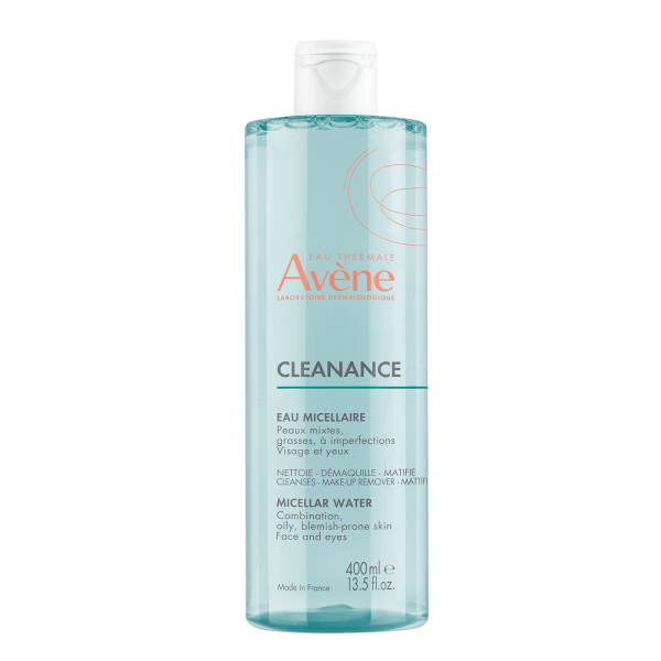 Avene Cleanance Micellar Water for Face & Eyes 400ml (Εξυγιαντικό Νερό Καθαρισμού-Ντεμακιγιάζ Προσώπου & Ματιών για Λιπαρό Δέρμα)