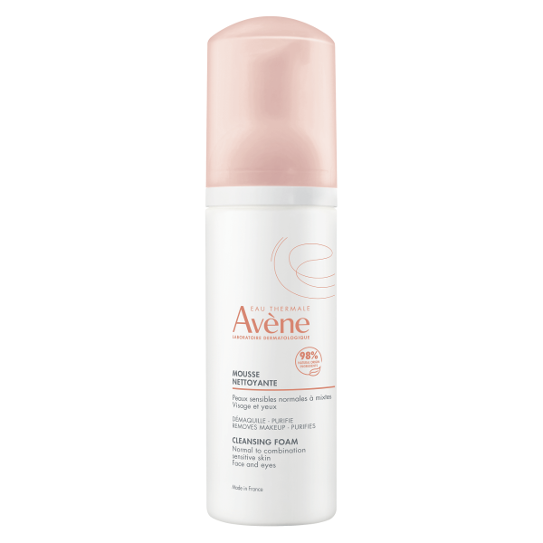 Avene Les Essentiels Cleansing Foam for Normal to Combination Sensitive Skin Face & Eyes 150ml