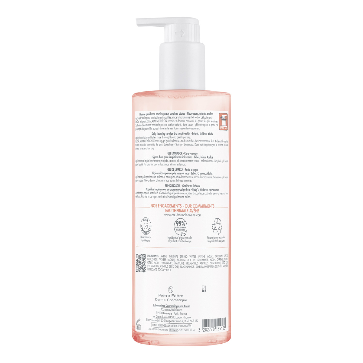 Avene XeraCalm Nutrition Cleansing Gel for Face & Body 500ml (Τζελ Καθαρισμού Προσώπου και Σώματος για Ευαίσθητες και Ξηρές Επιδερμίδες) Avene XeraCalm Nutrition Cleansing Gel for Face & Body 500ml (Τζελ Καθαρισμού Προσώπου και Σώματος για Ευαίσθητες και Ξηρές Επιδερμίδες)