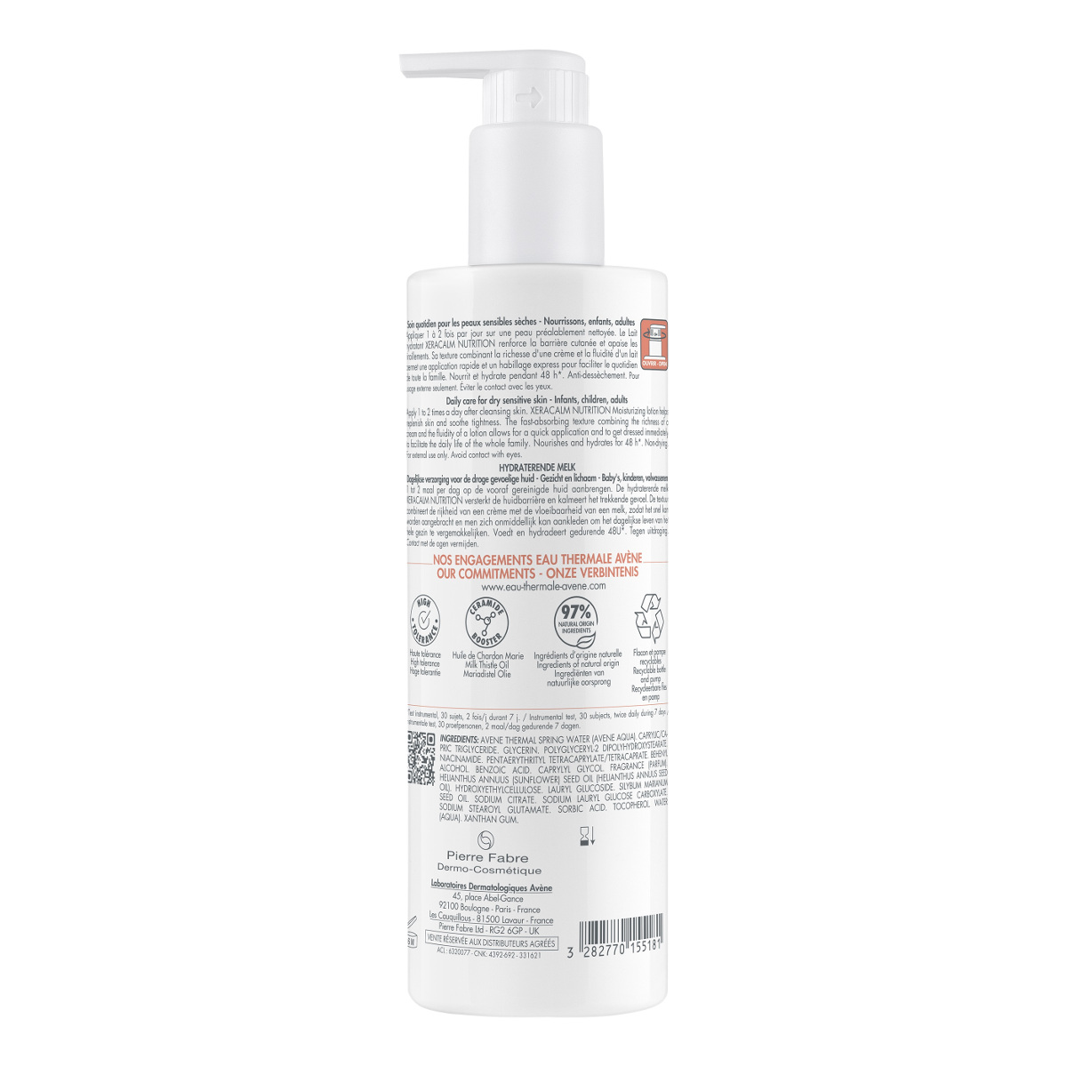 Avene XeraCalm Nutrition Moisturizing Lotion for Face & Body 400ml (Ενυδατική και Θρεπτική Λοσιόν για Πρόσωπο & Σώμα) Avene XeraCalm Nutrition Moisturizing Lotion for Face & Body 400ml (Ενυδατική και Θρεπτική Λοσιόν για Πρόσωπο & Σώμα)