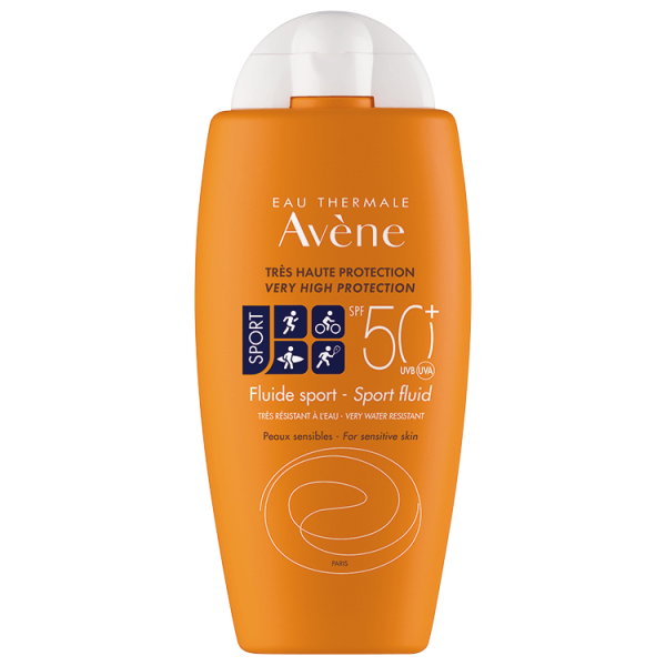 Avene Suncare Fluid Sport SPF50+ for Face & Body (Sensitive Skin) 100ml (Αντηλιακό Γαλάκτωμα Για Πρόσωπο & Σώμα Ιδανικό Για Αθλητικές Δραστηριότητες)