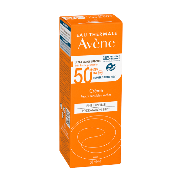 Avene Suncare Face Cream TriAsorB SPF50+ 50ml (Αντηλιακή Κρέμα για το ξηρό ευαίσθητο δέρμα του προσώπου)