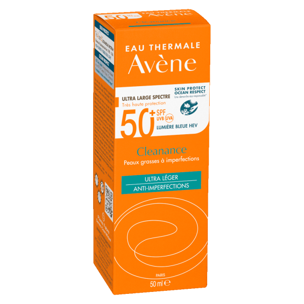 Avene Suncare Cleanance Solaire Triasorb SPF50+ 50ml (Αντηλιακό Προσώπου για το Ευαίσθητο Λιπαρό Δέρμα με Ατέλειες)