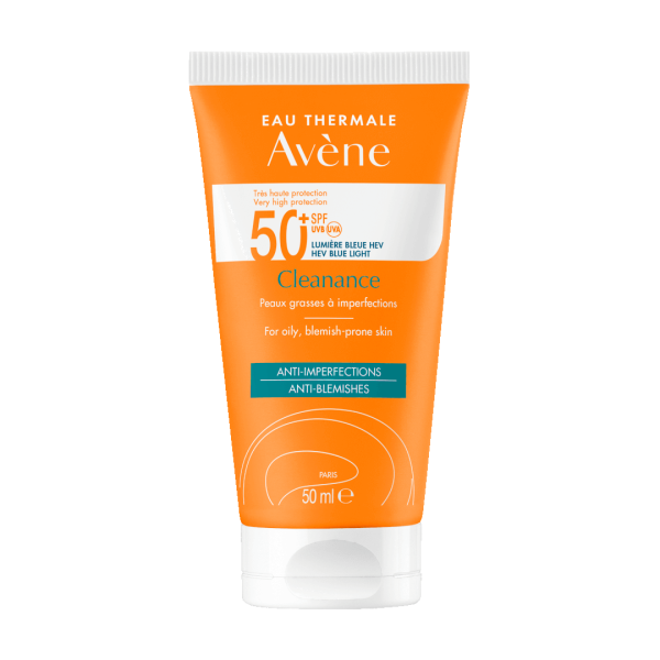 Avene Suncare Cleanance Solaire Triasorb SPF50+ 50ml (Αντηλιακό Προσώπου για το Ευαίσθητο Λιπαρό Δέρμα με Ατέλειες)