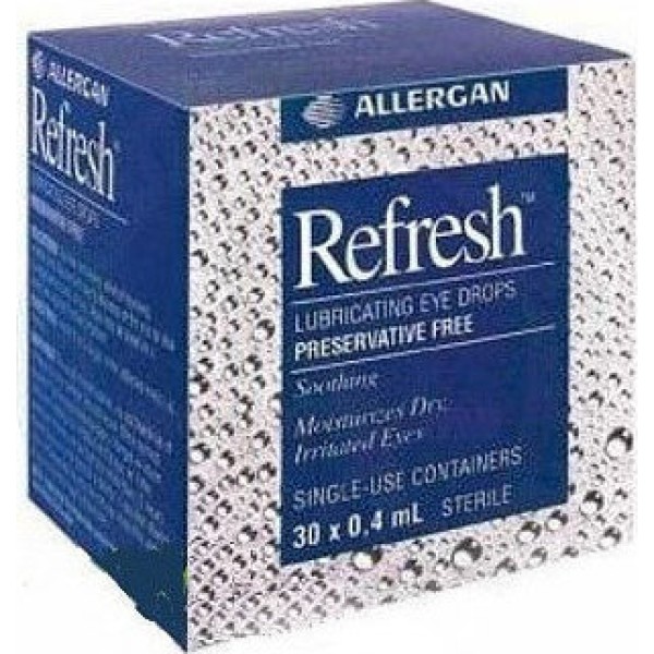 Allergan Refresh 30 X 0.4ml (Λιπαντικές Οφθαλμικές Σταγόνες)