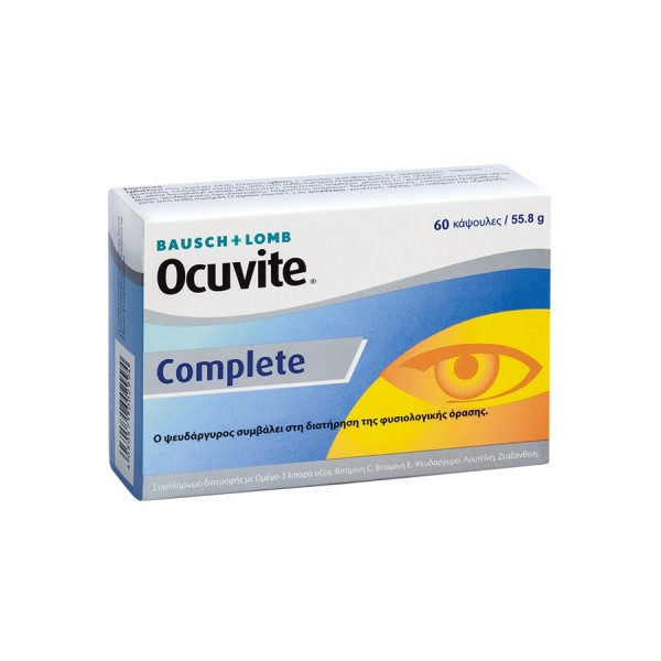 Bausch + Lomb Οφθαλμικές Βιταμίνες Ocuvite Complete 60tabs