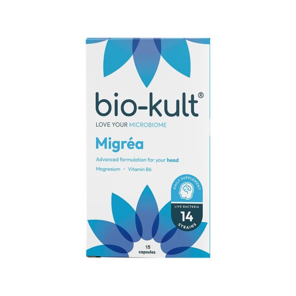 Bio-Kult Migrea 15caps (Συμπλήρωμα Διατροφής Για Την Αντιμετώπιση Πονοκεφάλων Και Ημικρανιών)