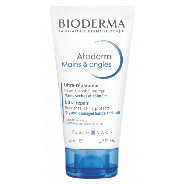 Bioderma Atoderm Mains & Ongles 50ml (Ενυδατική & Επανορθωτική Κρέμα Χεριών & Νυχιών)