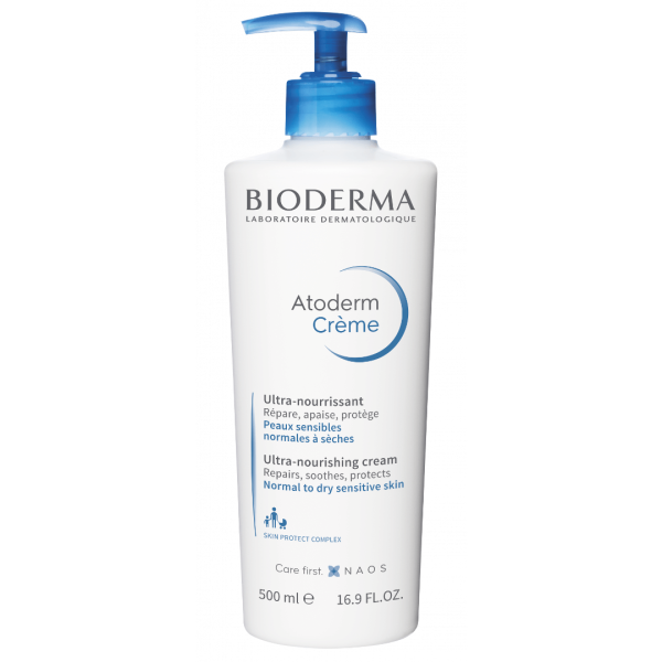 Bioderma Atoderm Creme Ultra-Nourishing Cream 500ml (Πλούσια Ενυδατική Κρέμα για το μη Ανεκτικό Δέρμα)