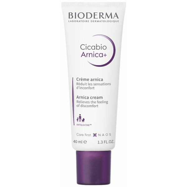 Bioderma Cicabio Arnica+ 40ml (Ενυδατική κι επανορθωτική κρέμα ανάπλασης που ανακουφίζει από δυσφορία και δρα σε κάθε στάδιο της αναδόμησης του δέρματος)