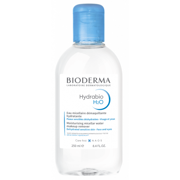 Bioderma Hydrabio H2O Moisturising Micellar Water Makeup Remover 250ml (Ενυδατικό Νερό Καθαρισμού & Ντεμακιγιάζ Micellaire με Aquagenium για Αφυδατωμένο Ευαίσθητο Δέρμα)