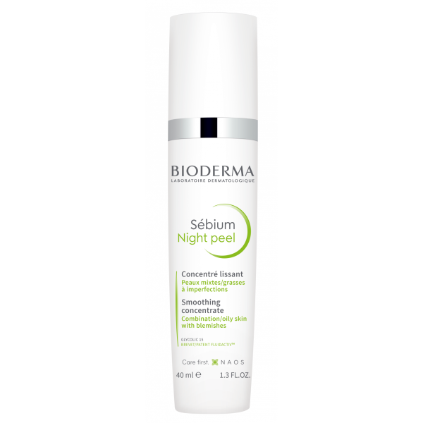 Bioderma Sebium Night Peel 40ml (Κρέμα Προσώπου για Απαλό Peeling που Χαρίζει Λάμψη στο Δέρμα)