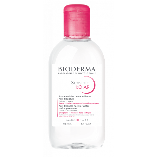 Bioderma Sensibio H2O AR Anti-Redness Micellar Water Makeup Remover 250ml (Νερό Καθαρισμού & Ντεμακιγιάζ για Ευαίσθητο Δέρμα με Τάση Ερυθρότητας)