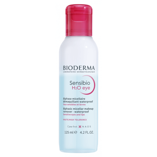 Bioderma Sensibio H2O Eye Biphasic Micellar Makeup Remover - Waterproof 125ml (Διφασικό Νερό Καθαρισμού Για Μάτια & Χείλη)