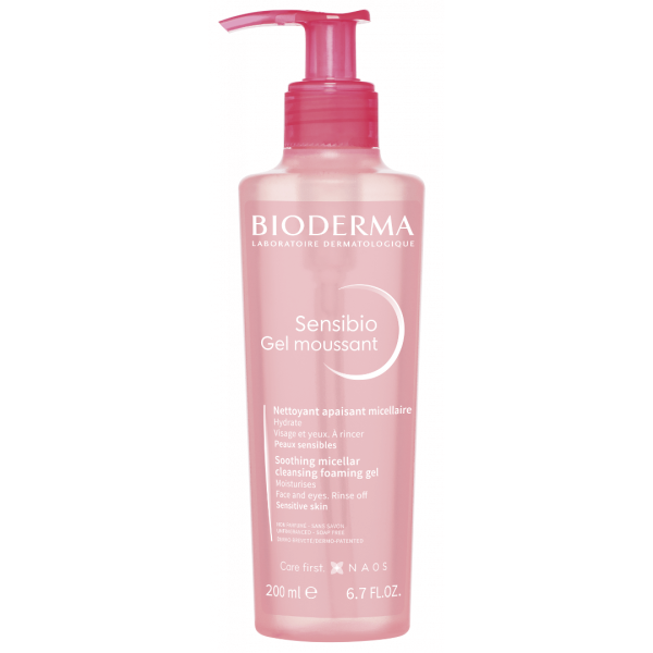 Bioderma Sensibio Gel Moussant Soothing Micellar Cleansing Foaming Gel 200ml (Αφρώδες Τζελ Καθαρισμού για Ευαίσθητες Επιδερμίδες)