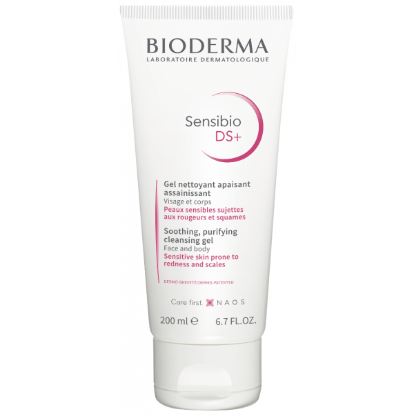 Bioderma Sensibio DS+ Gel Soothing Purifying Cleansing Gel 200ml (Καταπραϋντικό Gel Καθαρισμού Για Επιδερμίδες με Ερυθρότητα & Ξηροδερμία)