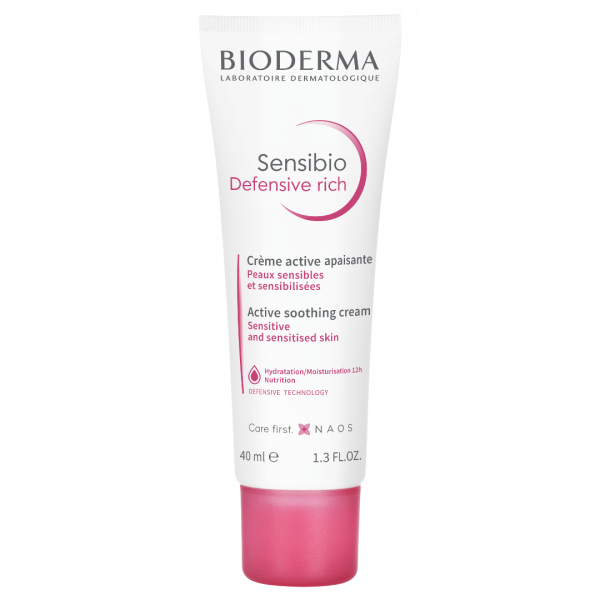 Bioderma Sensibio Defensive Rich Active Soothing Cream 40ml (Καταπραϋντική Κρέμα Προσώπου με Πλούσια Υφή)