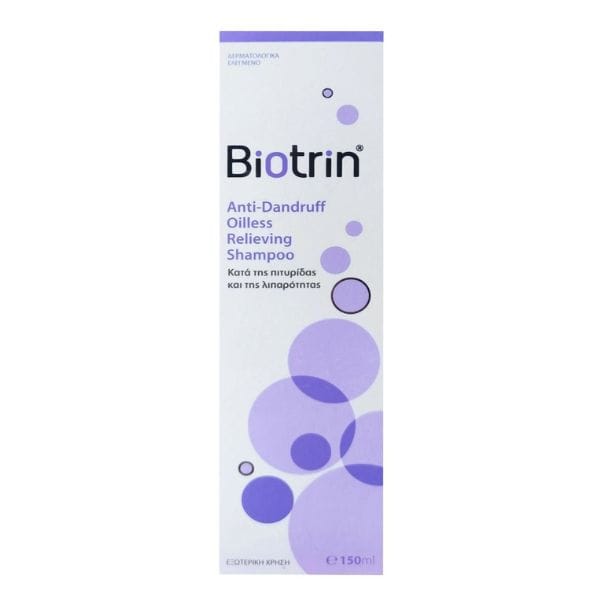 Biotrin Anti-Dandruff Oilless Relieving Shampoo 150ml (Σαμπουάν κατά της Πιτυρίδας και της Λιπαρότητας)