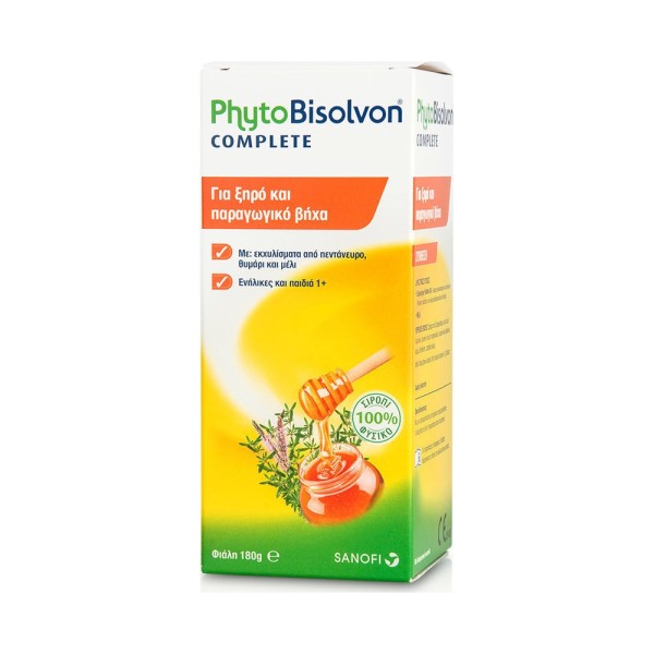 PhytoBisolvon Complete 180g (Σιρόπι για ξηρό & παραγωγικό βήχα)