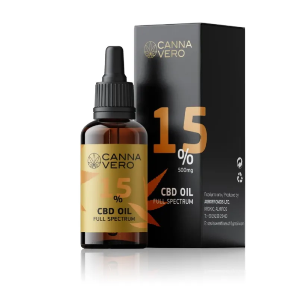 Cannavero CBD Oil Full Spectrum 15% (THC<0.02%) 10ml