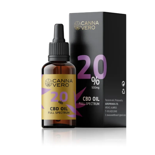 Cannavero CBD Oil Full Spectrum 20% (THC<0.02%) 10ml