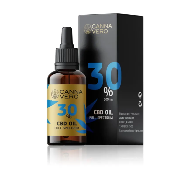 Cannavero CBD Oil Full Spectrum 30% (THC<0.02%) 10ml