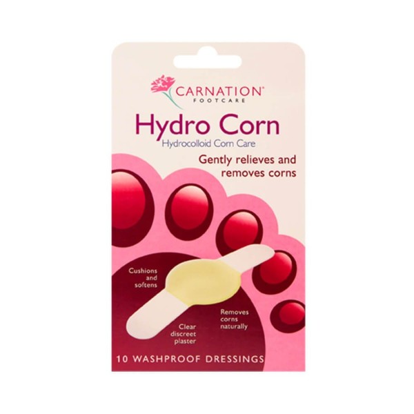 Carnation Footcare Hydro Corn (Hydrocolloid Corn Care) 10pcs (Επιθέματα από Υδροκολλοειδές για Ανακούφιση και Αφαίρεση Κάλων)