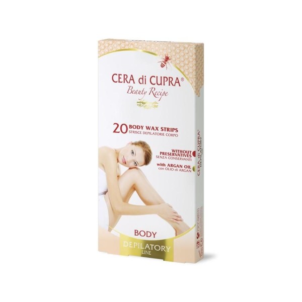 Cera Di Cupra Body Wax Strips 20strips (Αποτριχωτικές Ταινίες Σώματος)