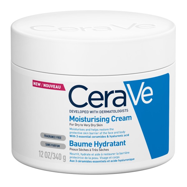 CeraVe Moisturising Cream 340ml (ενυδατική κρέμα προσώπου/σώματος)