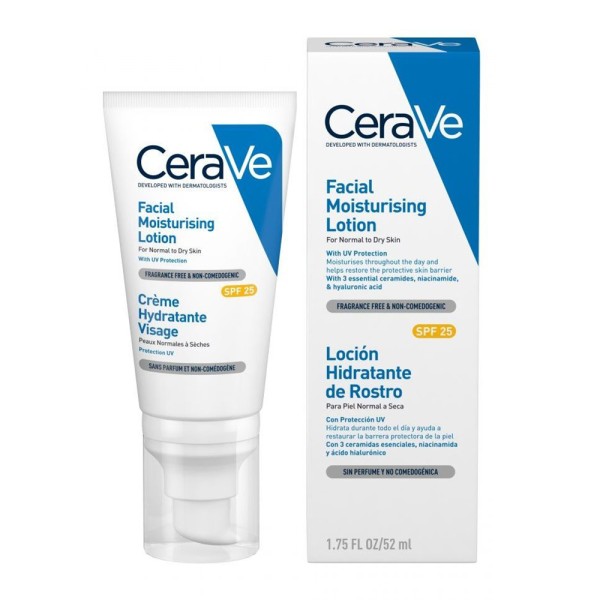 Cerave Facial Moisturising Lotion SPF25 52ml (Ενυδατική Κρέμα Προσώπου με SPF25)