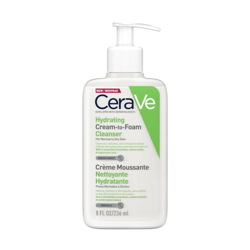 Cerave Hydrating Cream to Foam Cleanser 236ml (Αφρώδης Κρέμα Καθαρισμού Προσώπου) Cerave Hydrating Cream to Foam Cleanser 236ml (Αφρώδης Κρέμα Καθαρισμού Προσώπου)