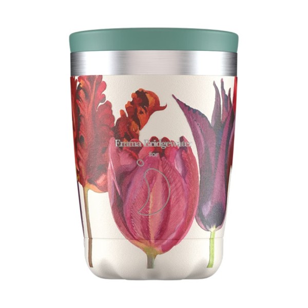 Chilly's Reusable Coffee Cup 340ml (Emma Bridgewater Edition | Tulips)