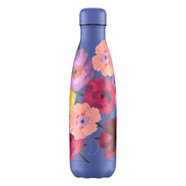 Chilly's Original Ανοξείδωτο Μπουκάλι Θερμός 500ml (FLORAL | MAXI POPPY)