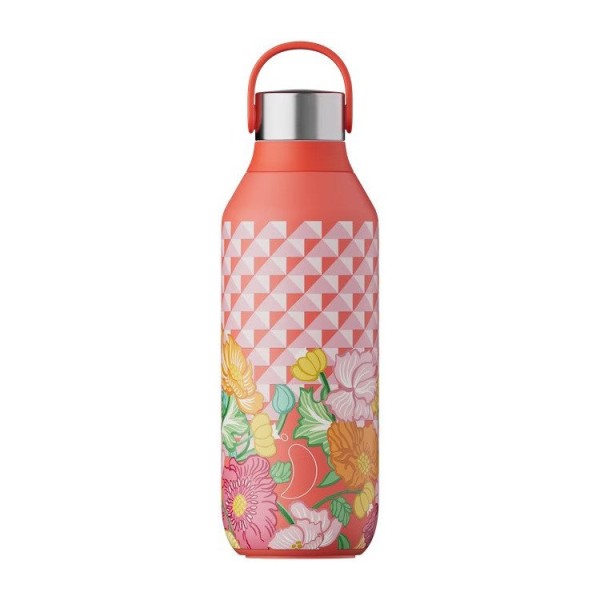 Chilly's Series 2 Bottles Ανοξείδωτο Μπουκάλι Θερμός 500ml (LIBERTY POPPY TRELIS)