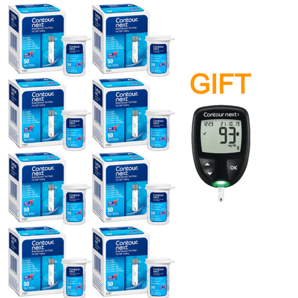 Ascensia Diabetes Care Contour Next 8X50strips + GIFT Contour Next Blood Glucose Meter