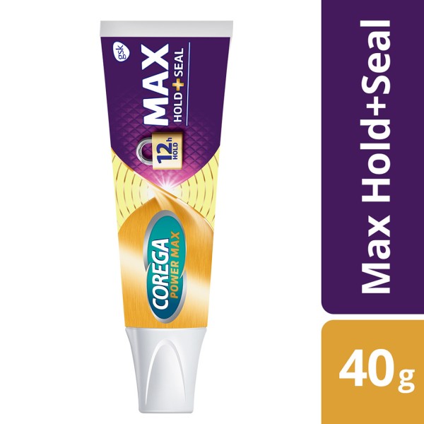 Corega Denture Adhesive Cream Max Hold+Seal 40g (Στερεωτική Κρέμα για Τεχνητή Οδοντοστοιχία)