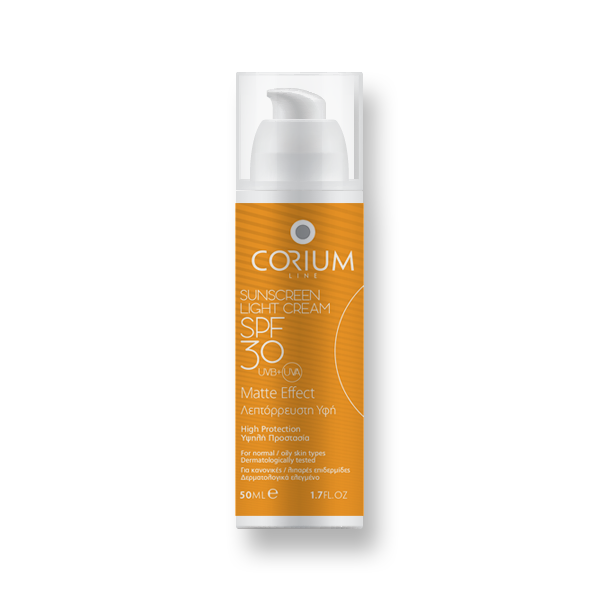 Corium Line Sunscreen Light Cream Matte Effect SPF30 50ml Corium Line Sunscreen Light Cream Matte Effect SPF30 50ml