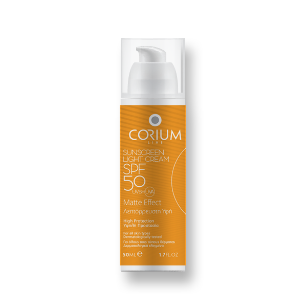 Corium Line Sunscreen Light Cream Matte Effect SPF50 50ml Corium Line Sunscreen Light Cream Matte Effect SPF50 50ml
